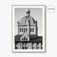 Lexington Kentucky Black and White Fine Art Photo Print, Historic Building, USA, Wall Poster