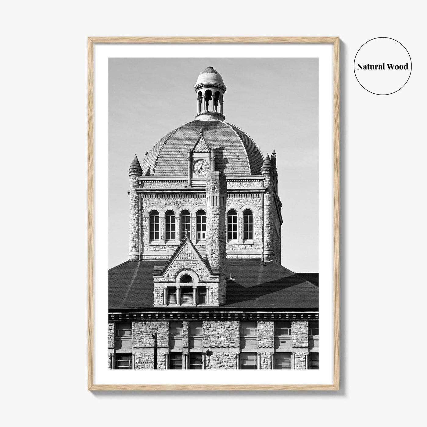 Lexington Kentucky Black and White Fine Art Photo Print, Historic Building, USA, Wall Poster