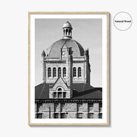 Lexington Kentucky Black and White Fine Art Photo Print, Historic Building, USA, Wall Poster