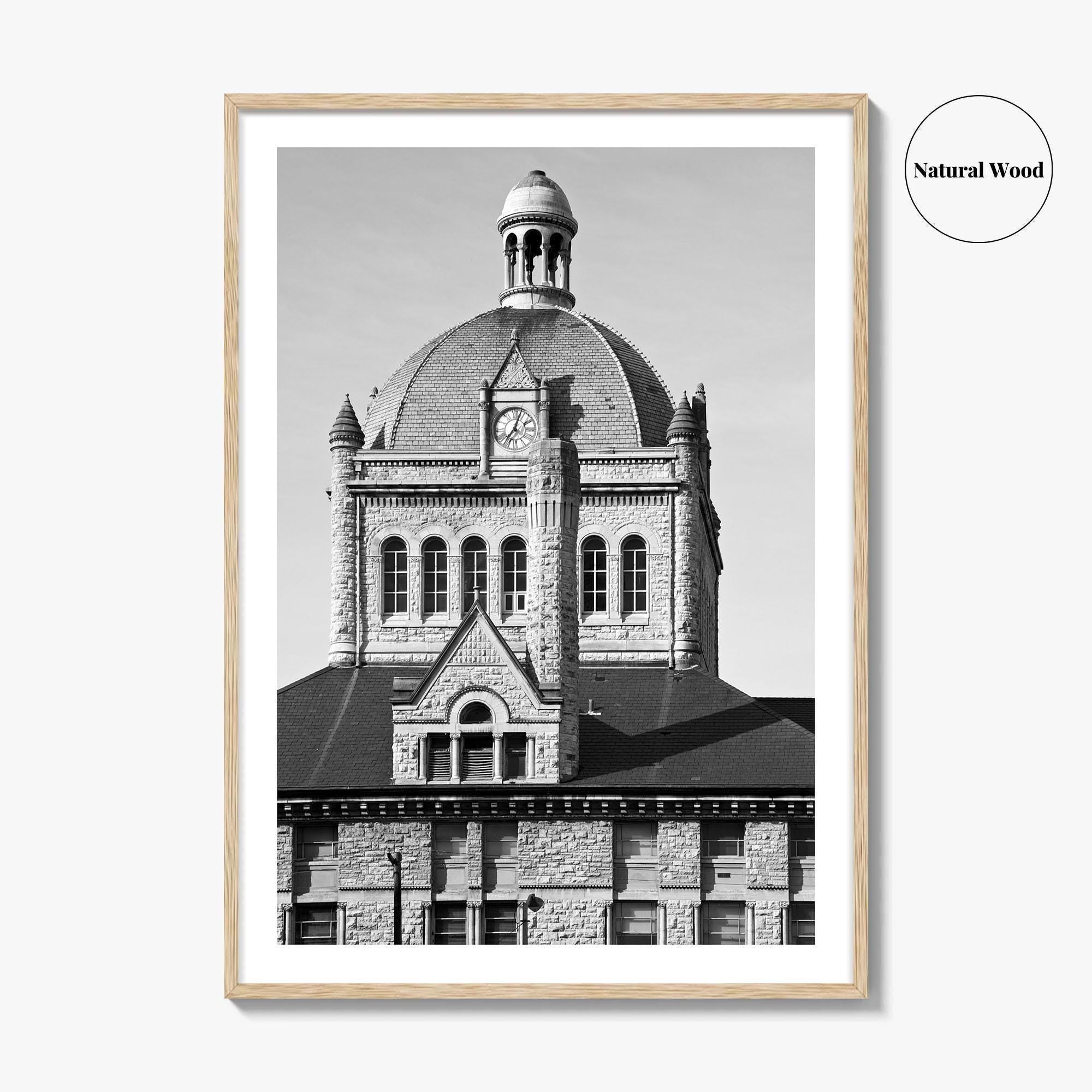 Lexington Kentucky Black and White Fine Art Photo Print, Historic Building, USA, Wall Poster