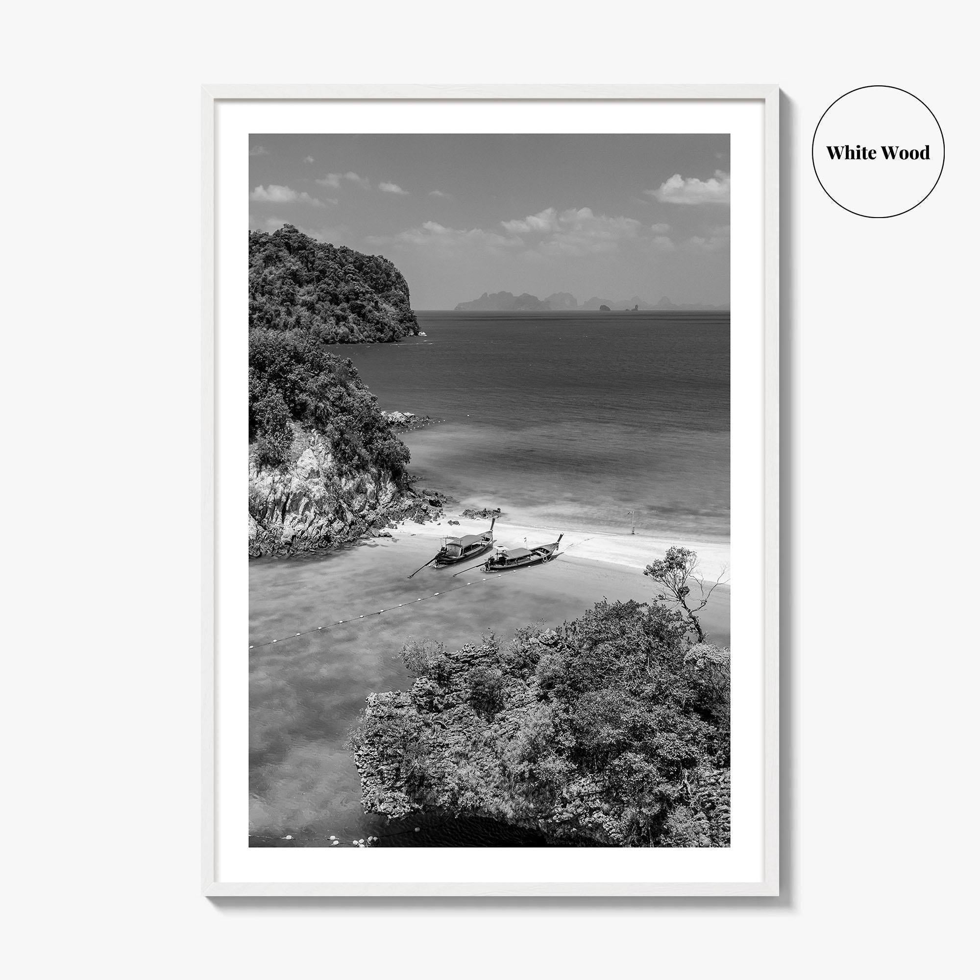 Ko Phak Bia Black and White Fine Art Photo Print, Andaman Sea, Krabi, Thailand