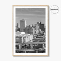 Memphis Skyline Black and White Fine Art Photo Print, Downtown, Tennessee USA Poster