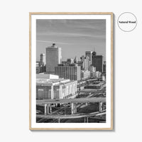 Memphis Skyline Black and White Fine Art Photo Print, Downtown, Tennessee USA Poster