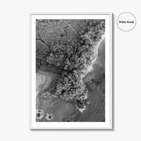 Manuel Antonio Black and White Fine Art Photo Print, Costa Rica, Beach Home Decor
