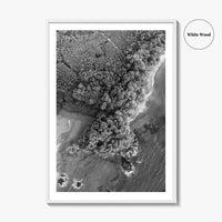 Manuel Antonio Black and White Fine Art Photo Print, Costa Rica, Beach Home Decor