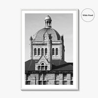 Lexington Kentucky Black and White Fine Art Photo Print, Historic Building, USA, Wall Poster