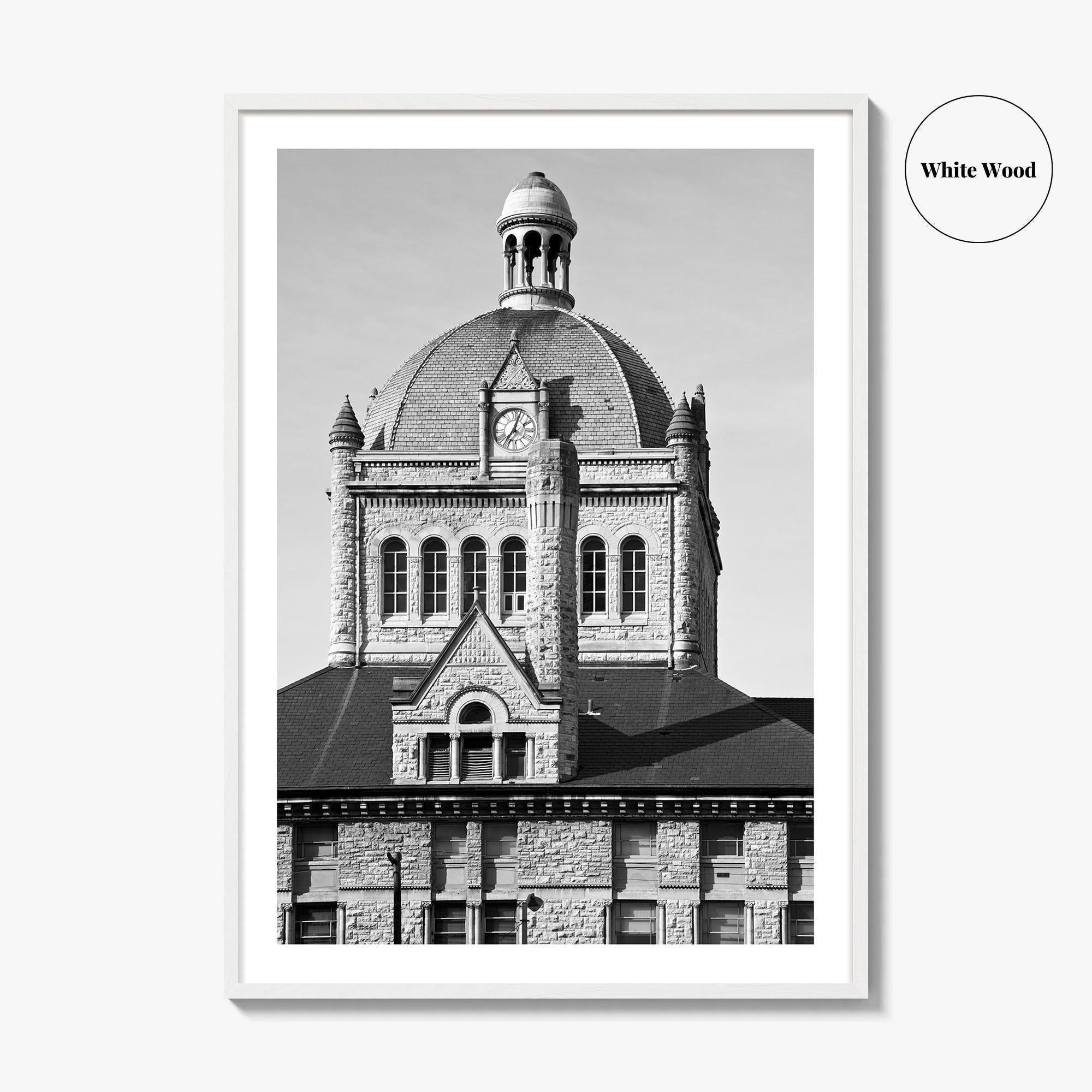 Lexington Kentucky Black and White Fine Art Photo Print, Historic Building, USA, Wall Poster