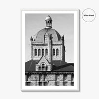 Lexington Kentucky Black and White Fine Art Photo Print, Historic Building, USA, Wall Poster