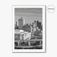 Memphis Skyline Black and White Fine Art Photo Print, Downtown, Tennessee USA Poster