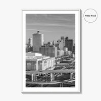 Memphis Skyline Black and White Fine Art Photo Print, Downtown, Tennessee USA Poster