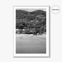 Ocho Rios Black and White Fine Art Photo Print, Jamaica Poster, Saint Ann Parish