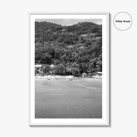 Ocho Rios Black and White Fine Art Photo Print, Jamaica Poster, Saint Ann Parish