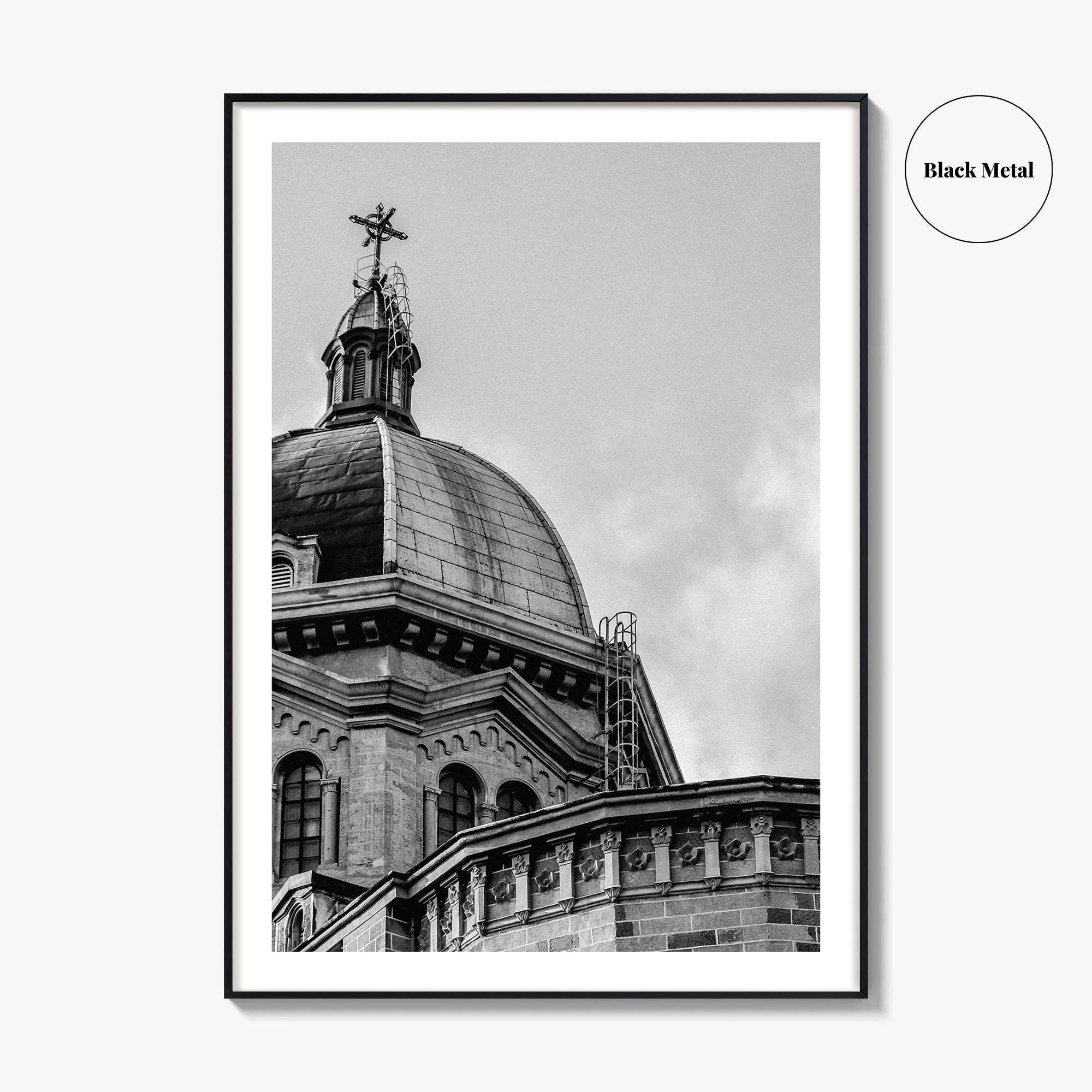 Manila Black and White Fine Art Photo Print, Intramuros Cathedral Dome, Philippines Poster