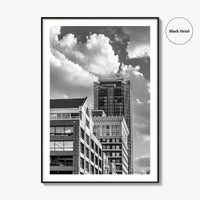 Fort Worth Black and White Fine Art Photo Print, Downtown Texas USA Poster