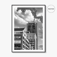 Fort Worth Black and White Fine Art Photo Print, Downtown Texas USA Poster