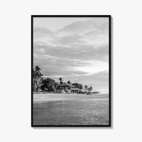 Fiji Black and White Fine Art Photo Print, Mamanuca Islands Wall Decor, Poster