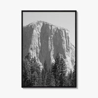 Yosemite National Park Black and White Fine Art Photo Print, El Capitan, California Poster