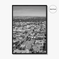 Fargo Black and White Fine Art Photo Print, North Dakota Poster
