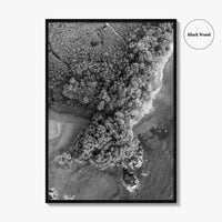 Manuel Antonio Black and White Fine Art Photo Print, Costa Rica, Beach Home Decor