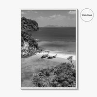 Ko Phak Bia Black and White Fine Art Photo Print, Andaman Sea, Krabi, Thailand