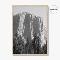 Yosemite National Park Black and White Fine Art Photo Print, El Capitan, California Poster
