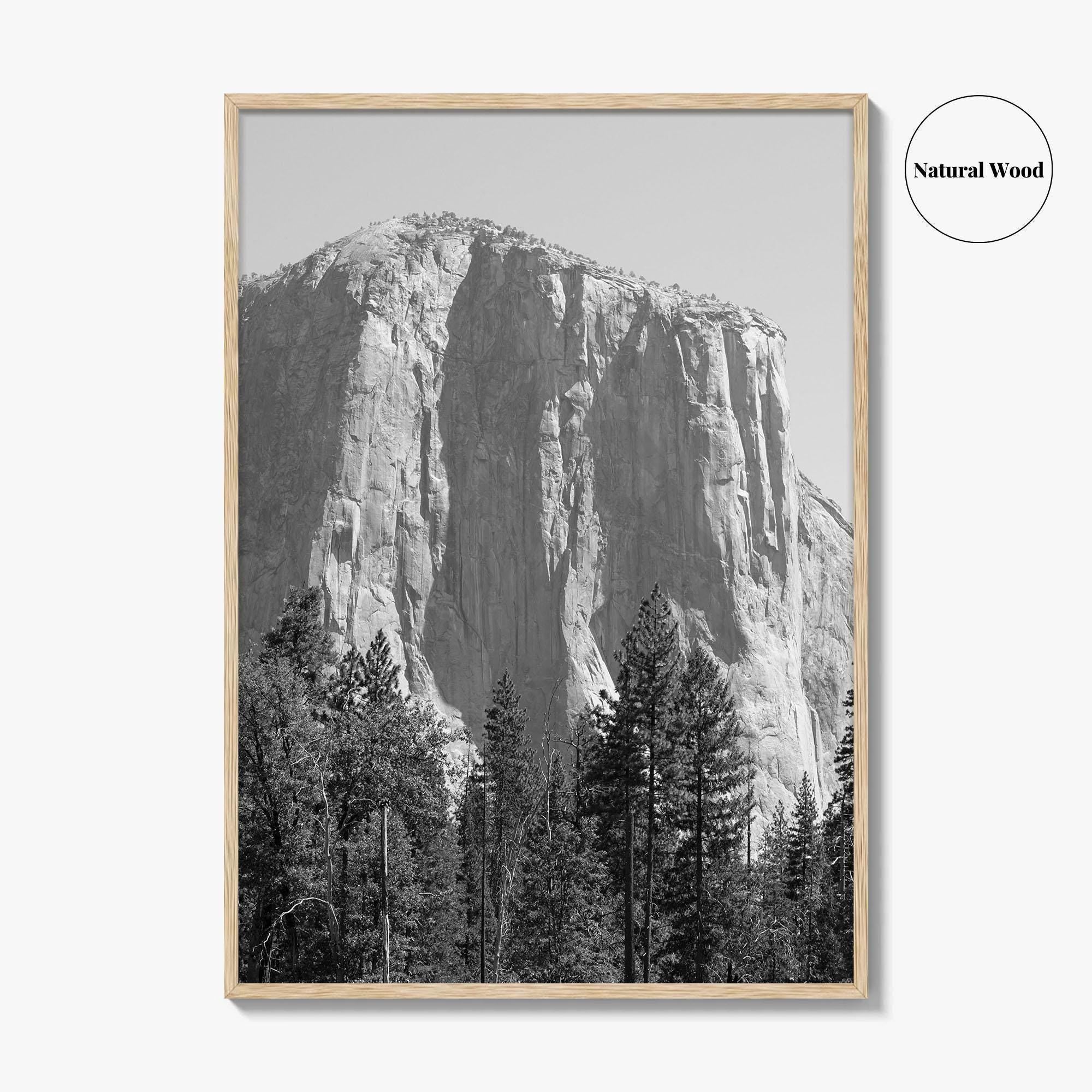 Yosemite National Park Black and White Fine Art Photo Print, El Capitan, California Poster