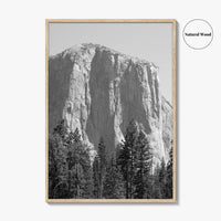 Yosemite National Park Black and White Fine Art Photo Print, El Capitan, California Poster