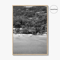 Ocho Rios Black and White Fine Art Photo Print, Jamaica Poster, Saint Ann Parish