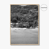 Ocho Rios Black and White Fine Art Photo Print, Jamaica Poster, Saint Ann Parish