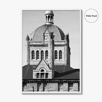Lexington Kentucky Black and White Fine Art Photo Print, Historic Building, USA, Wall Poster
