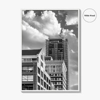 Fort Worth Black and White Fine Art Photo Print, Downtown Texas USA Poster