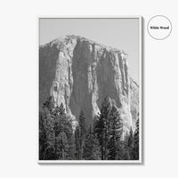 Yosemite National Park Black and White Fine Art Photo Print, El Capitan, California Poster