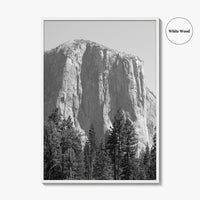 Yosemite National Park Black and White Fine Art Photo Print, El Capitan, California Poster