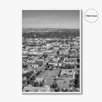 Fargo Black and White Fine Art Photo Print, North Dakota Poster