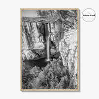 Lookout Mountain Black and White Fine Art Photo Print, Georgia USA, High Falls Poster