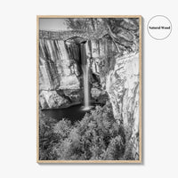Lookout Mountain Black and White Fine Art Photo Print, Georgia USA, High Falls Poster