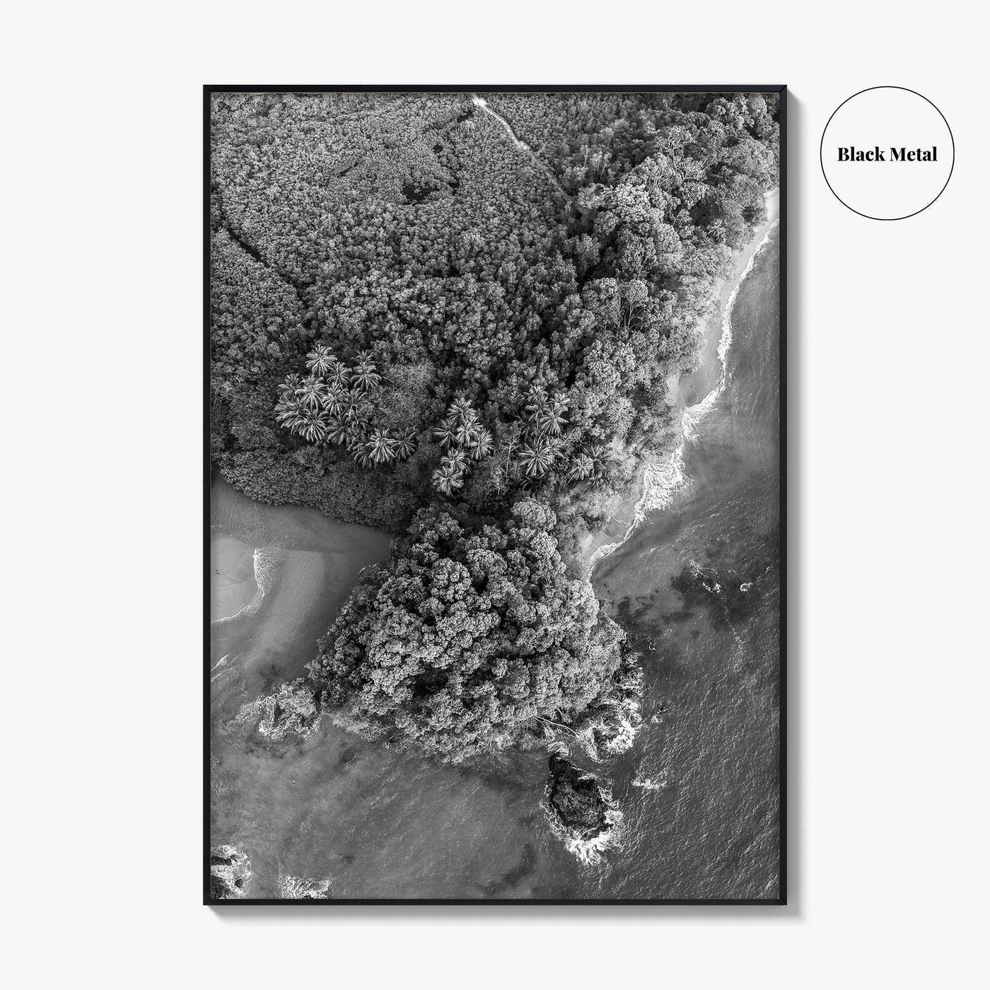 Manuel Antonio Black and White Fine Art Photo Print, Costa Rica, Beach Home Decor