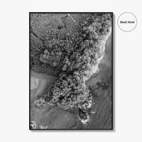 Manuel Antonio Black and White Fine Art Photo Print, Costa Rica, Beach Home Decor