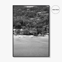 Ocho Rios Black and White Fine Art Photo Print, Jamaica Poster, Saint Ann Parish