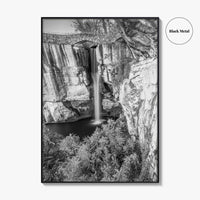 Lookout Mountain Black and White Fine Art Photo Print, Georgia USA, High Falls Poster
