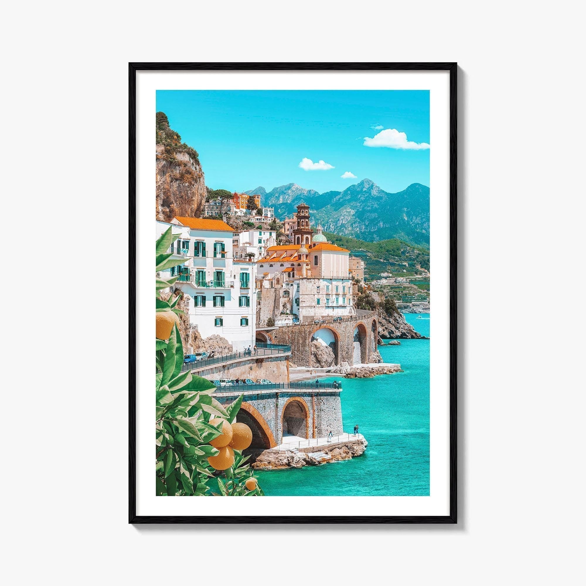 Amalfi Fine Art Photo Print, Italy, Campania, Mediterranean Coast, Lemons, Wall Poster