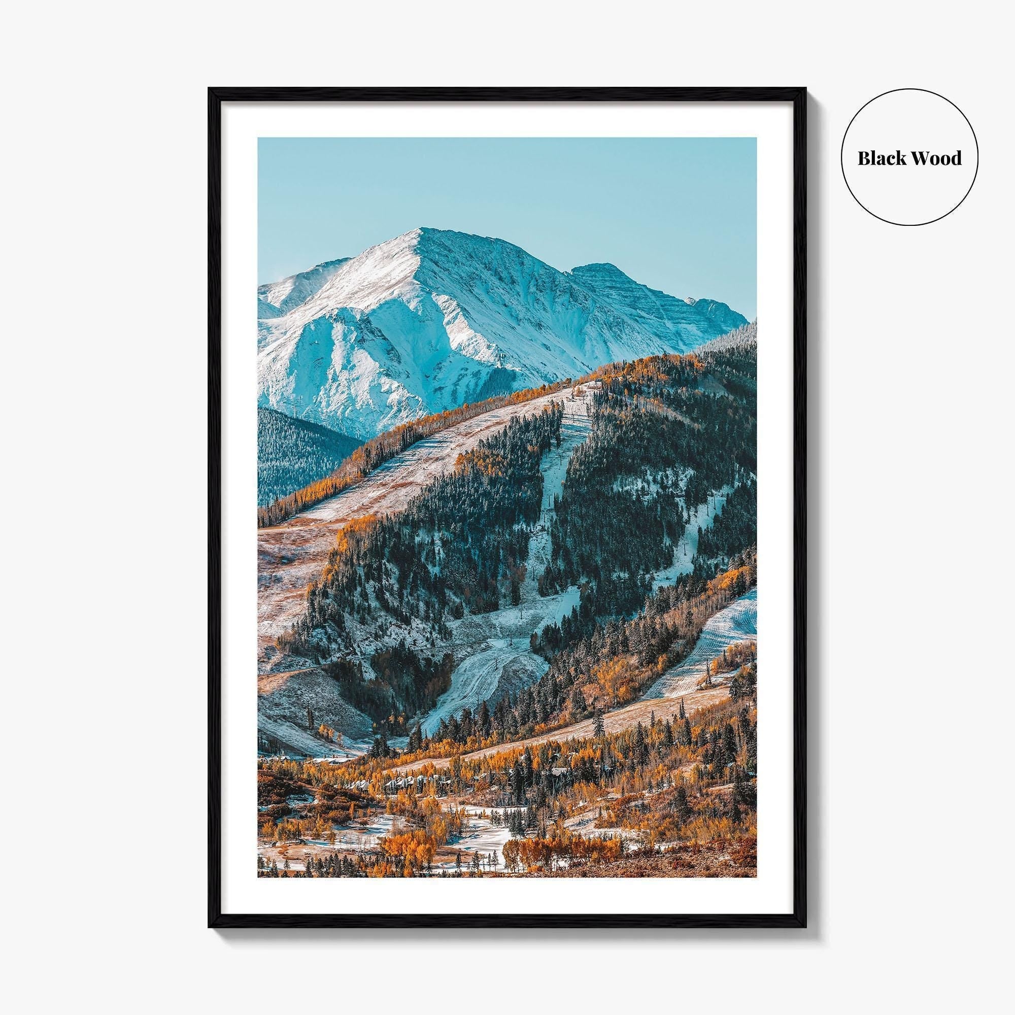 Aspen Fine Art Photo Print, Colorado, Buttermilk, Highlands, Ski Slope, Rocky Mountains, Poster
