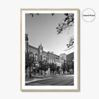 Provo Black and White Fine Art Photo Print, Utah, Downtown Center Street, Poster