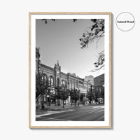 Provo Black and White Fine Art Photo Print, Utah, Downtown Center Street, Poster