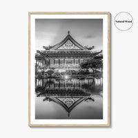 Taipei Black and White Fine Art Photo Print, Liberty Square Taiwan Poster