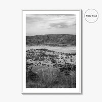 Queen Elizabeth National Park Black and White Fine Art Photo Print, Uganda Poster