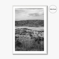 Queen Elizabeth National Park Black and White Fine Art Photo Print, Uganda Poster