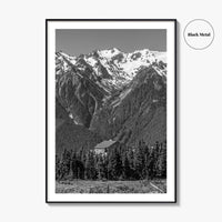 Olympic National Park Black and White Fine Art Photo Print, Hurricane Ridge, Washington, USA