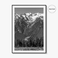 Olympic National Park Black and White Fine Art Photo Print, Hurricane Ridge, Washington, USA