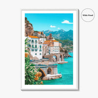 Amalfi Fine Art Photo Print, Italy, Campania, Mediterranean Coast, Lemons, Wall Poster